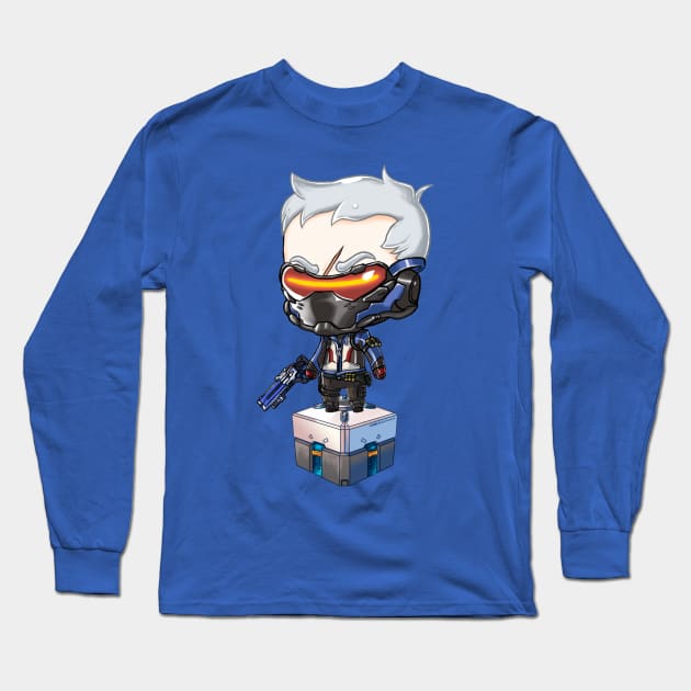 Soldier 76 Long Sleeve T-Shirt by Hanshumon